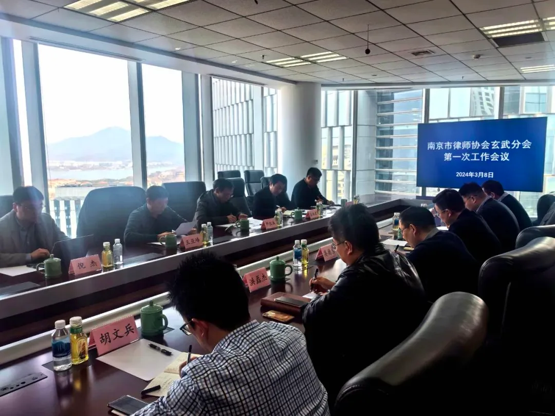 苏延喜讯 | 南京市律师协会玄武分会第一次工作会议召开——我所洪磊杰任维权调查与奖励专门委员会主任—图片2
